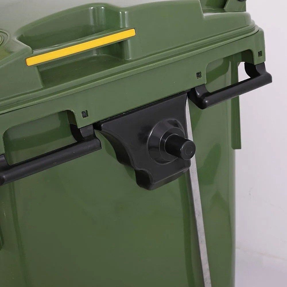 660L food waste bin Trash Container Outdoor factory plastic bin with wheels