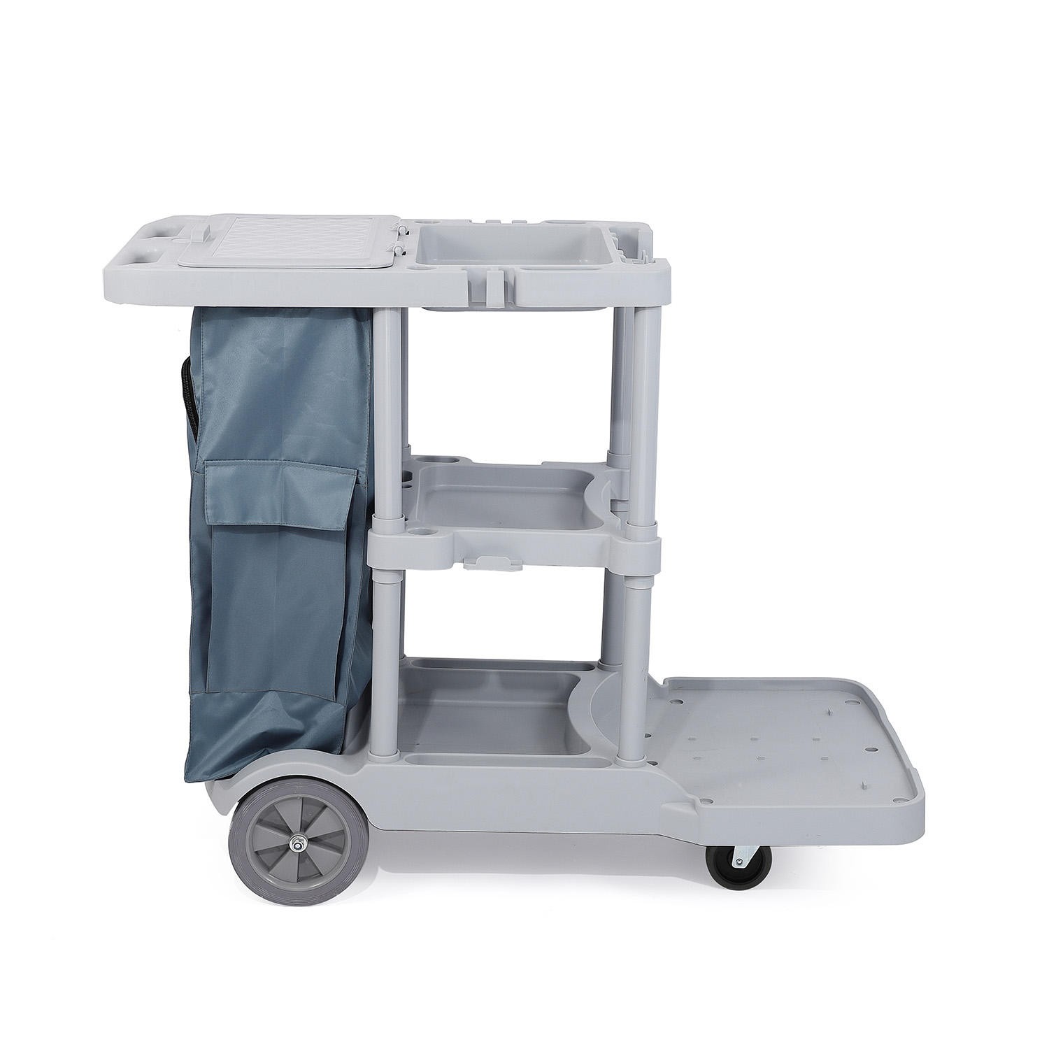 Portable Janitor Cleaning Cart on Wheels for Office Bathroom and Room Four-Wheeled Mobile Cleaning Carts